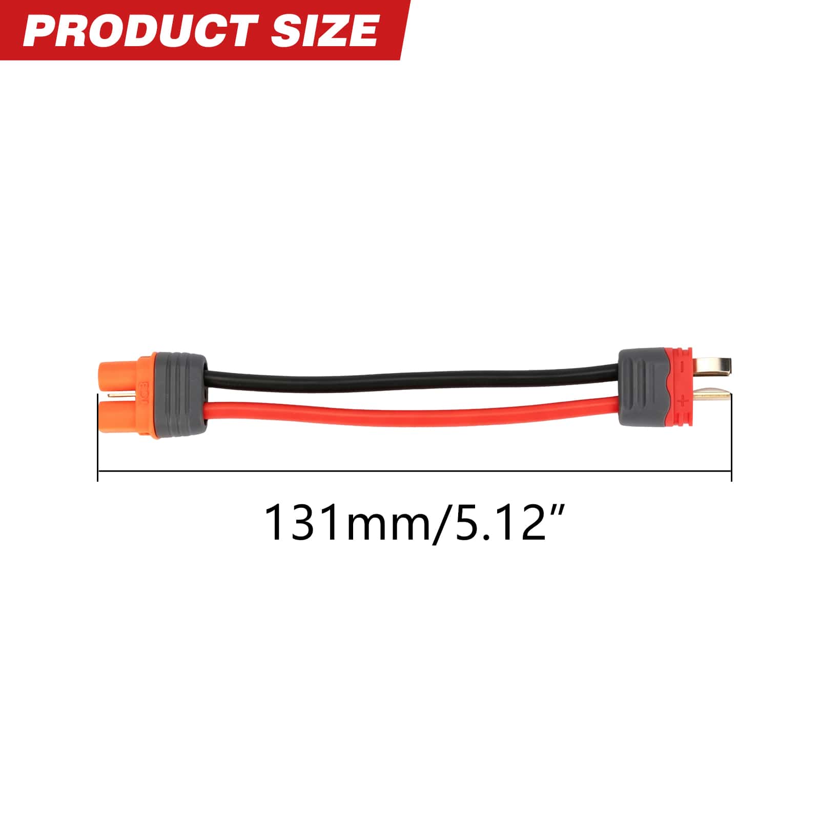 RCAWD RCAWD Battery Adapter Cable T Male to IC3 Female