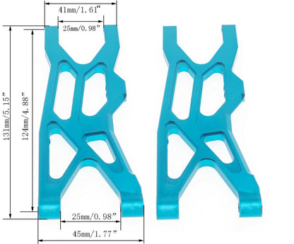 RCAWD rear lower suspension arm a - arms for rc 1/10 ARRMA 4s ARA102690 - RCAWD