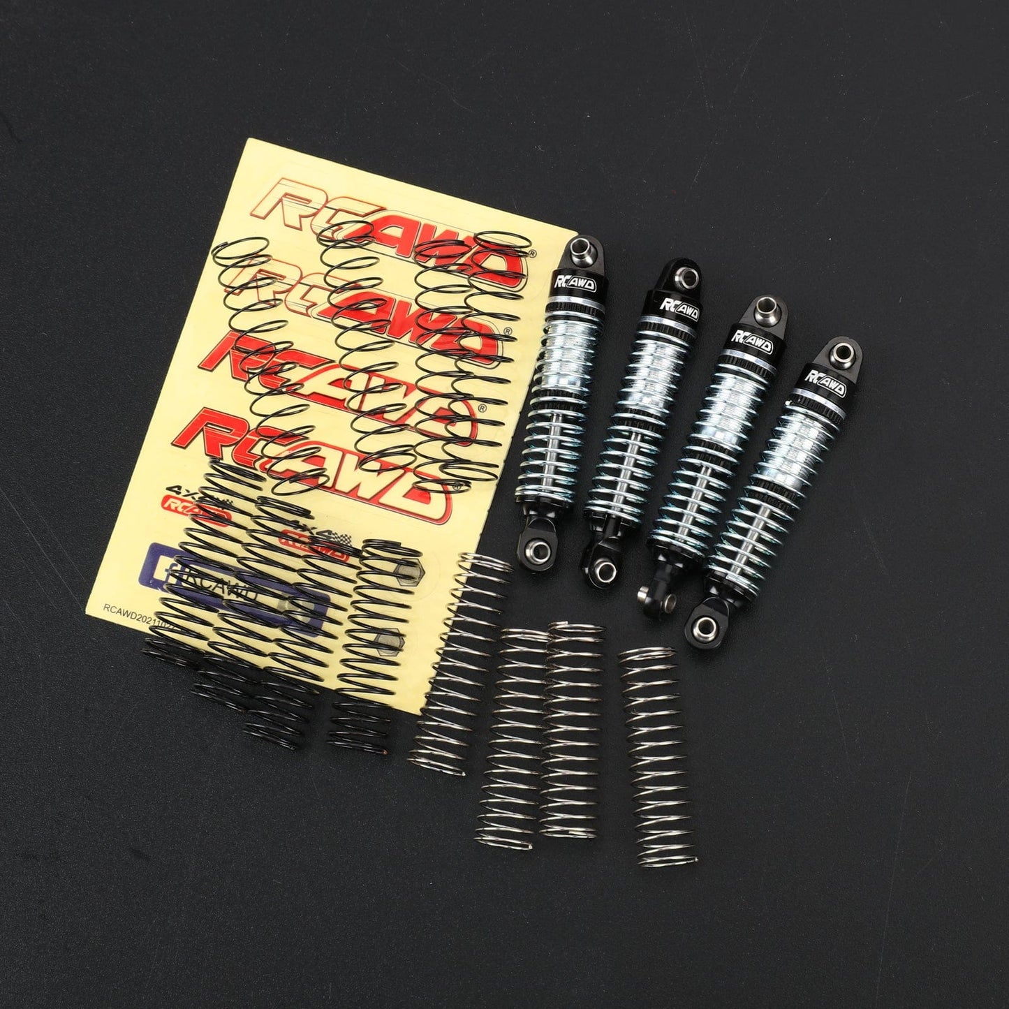 RCAWD Redcat 1/18 Ascent-18 53MM / Black RCAWD Redcat Ascent 18 Oil Filled Front Rear Shocks Absorber Damper Set