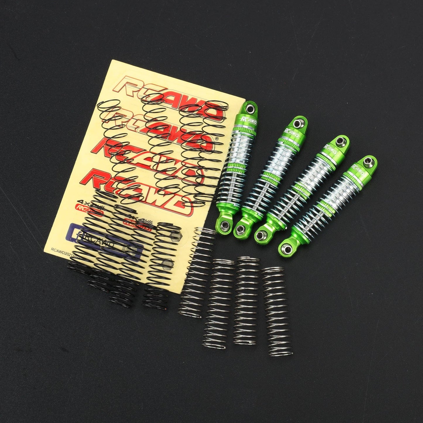 RCAWD Redcat 1/18 Ascent-18 53MM / Green RCAWD Redcat Ascent 18 Oil Filled Front Rear Shocks Absorber Damper Set