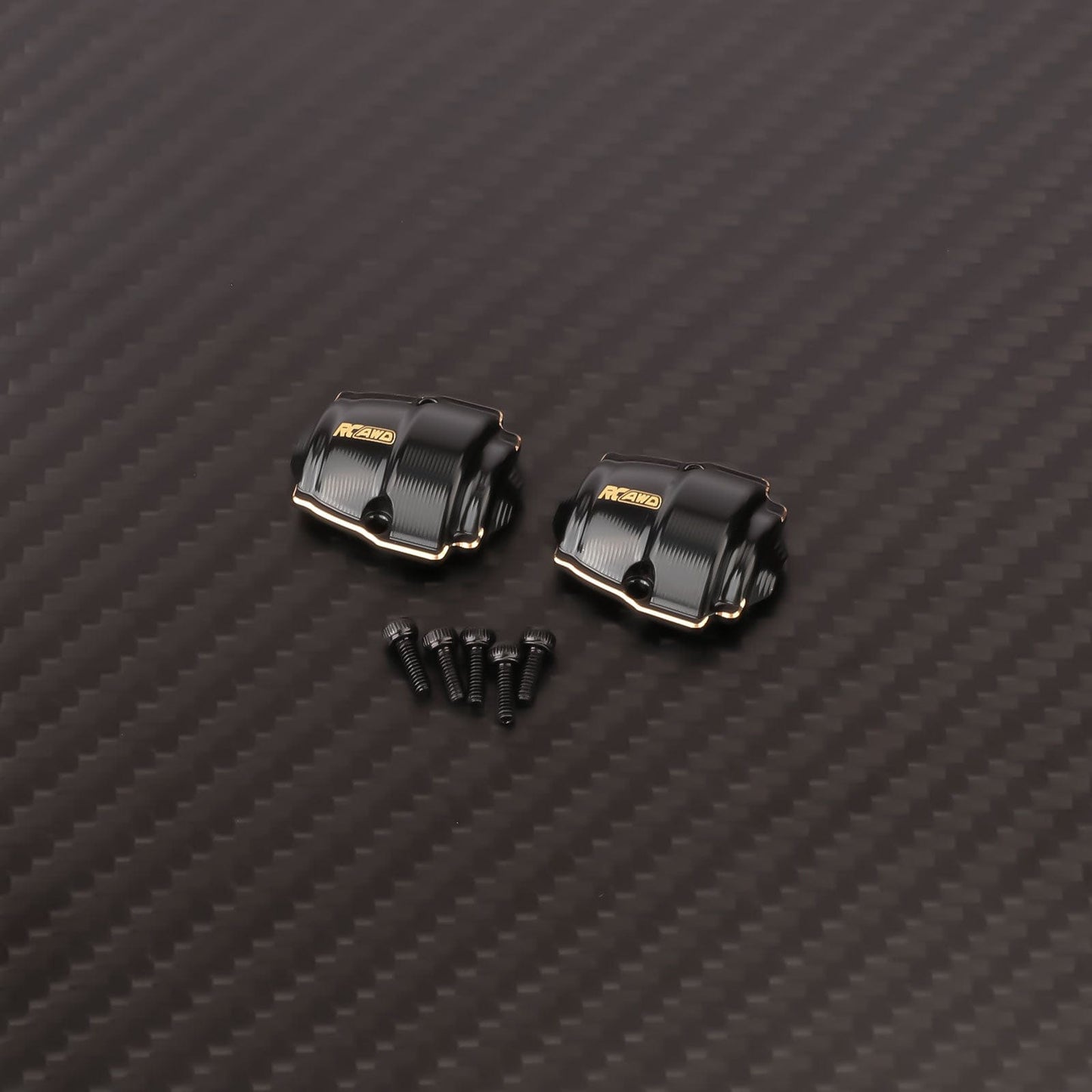 RCAWD Redcat 1/18 Ascent-18 Brass Portal Axle cover / Black RCAWD Redcat Ascent-18 Front Rear Portal Axle housing Set with Brass cover