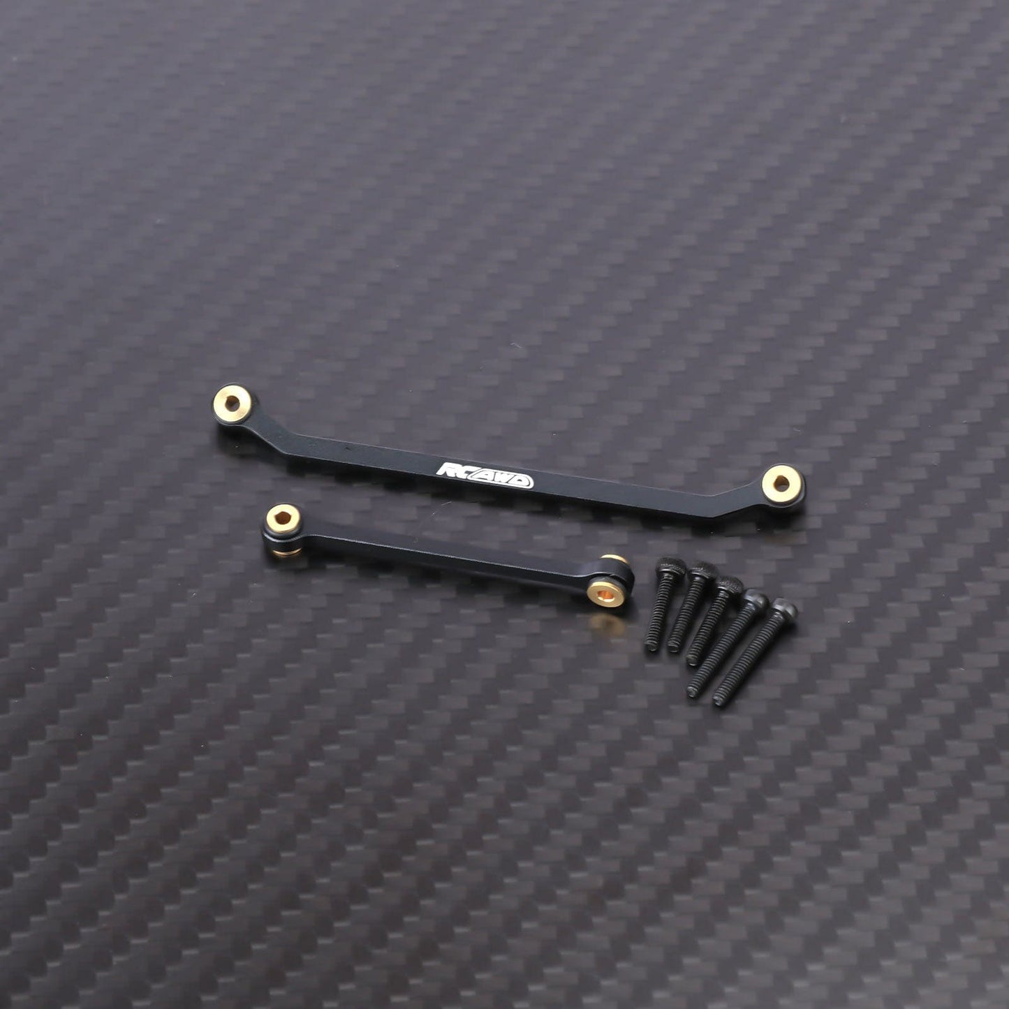RCAWD Redcat 1/18 Ascent-18 Only Black Steering Links RCAWD Redcat Ascent 18 Brass Servo Mount Set with Steering Linkages