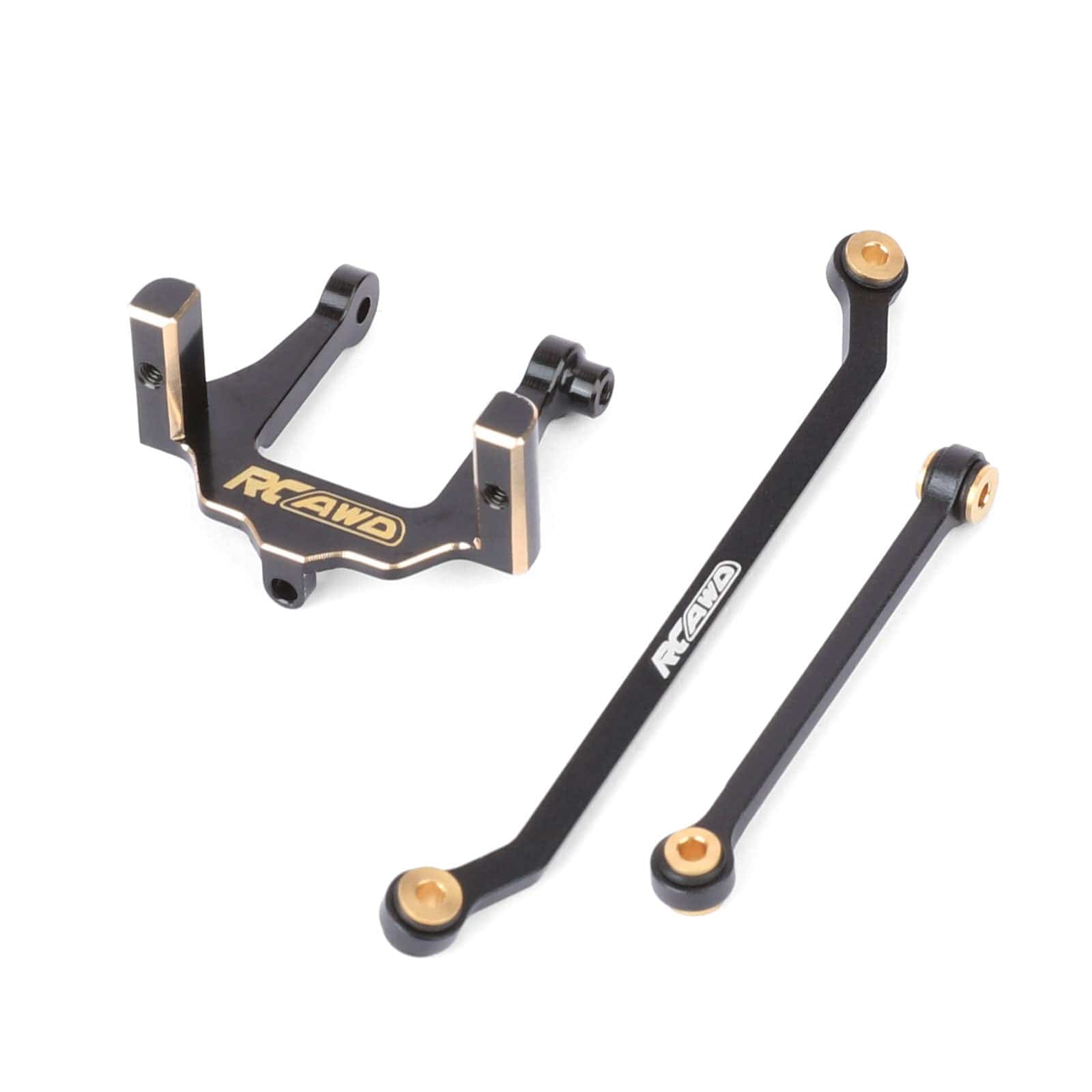 RCAWD Redcat 1/18 Ascent-18 RCAWD Redcat Ascent 18 Brass Servo Mount Set with Steering Linkages