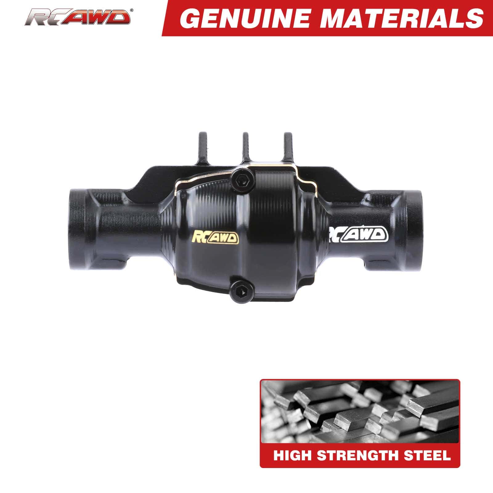 RCAWD Redcat 1/18 Ascent-18 RCAWD Redcat Ascent-18 Front Rear Portal Axle housing Set with Brass cover