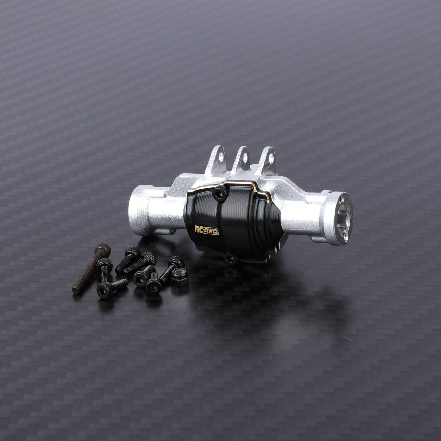 RCAWD Redcat 1/18 Ascent-18 Rear Portal Axle Housing with Brass Axle cover / Silver RCAWD Redcat Ascent-18 Front Rear Portal Axle housing Set with Brass cover