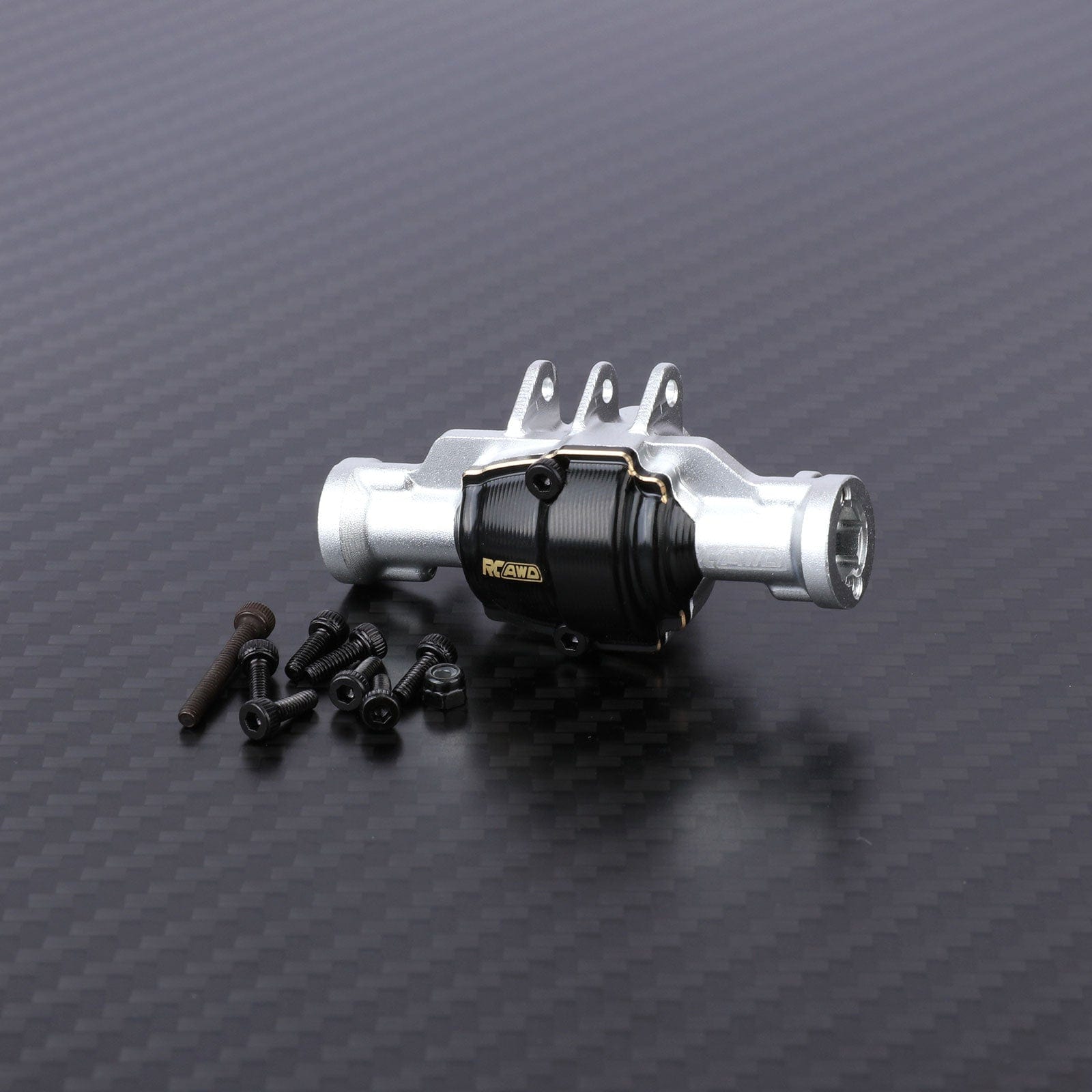 RCAWD Redcat 1/18 Ascent-18 Rear Portal Axle Housing with Brass Axle cover / Silver RCAWD Redcat Ascent-18 Front Rear Portal Axle housing Set with Brass cover