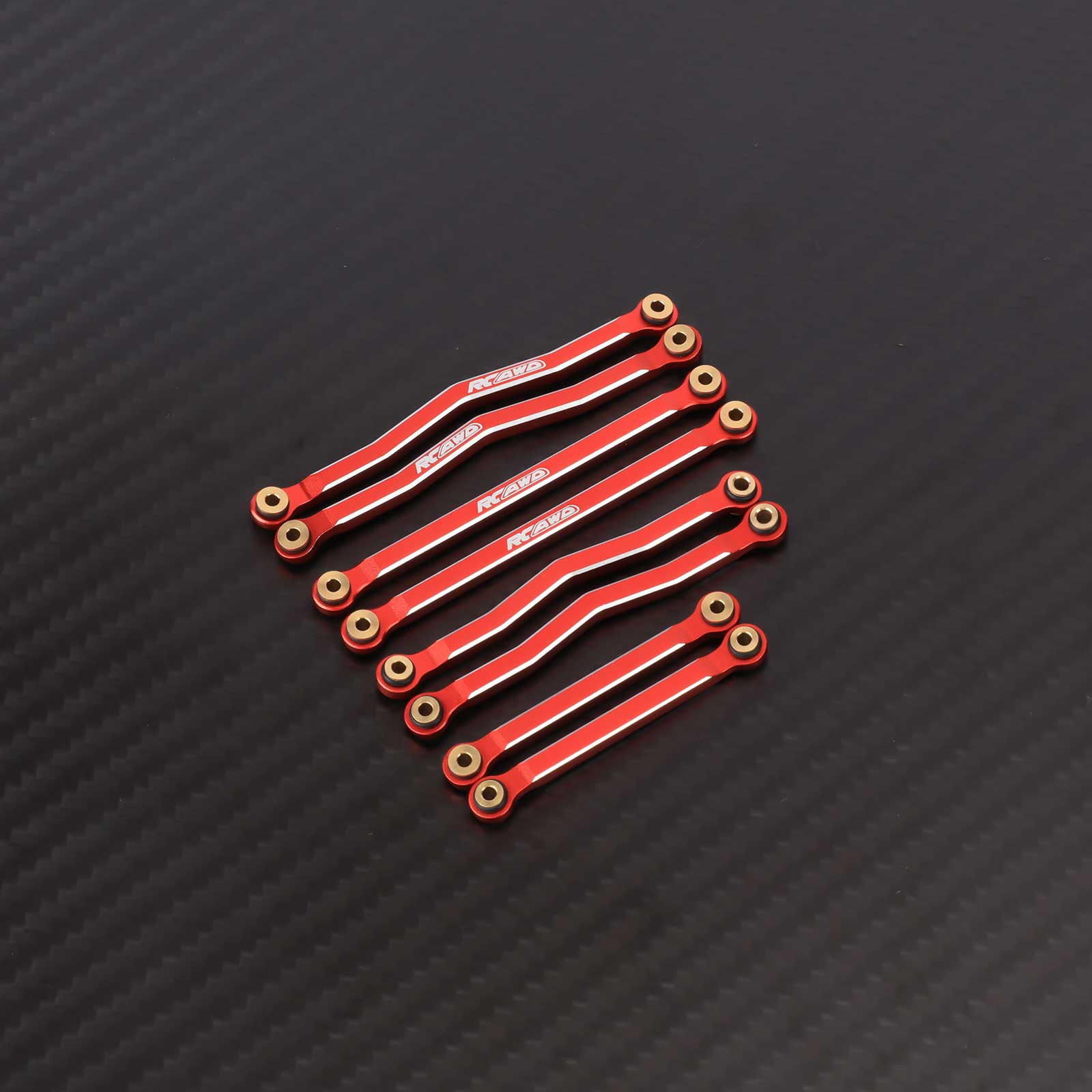 RCAWD Redcat 1/18 Ascent-18 Red RCAWD Redcat Ascent 18 Front Rear Axle High Clearance Tie Rod Link Linkages