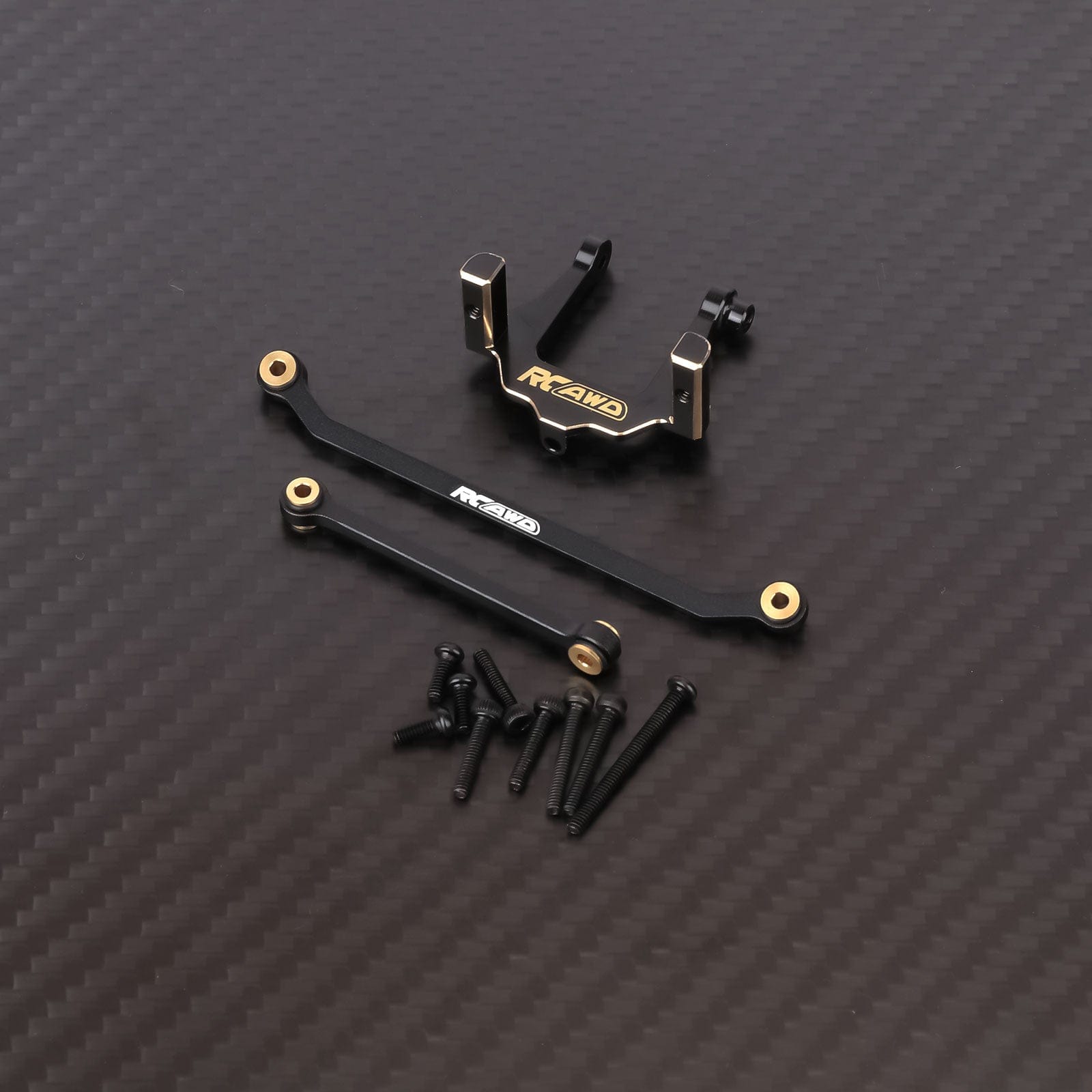 RCAWD Redcat 1/18 Ascent-18 With Black Tie Rod RCAWD Redcat Ascent 18 Brass Servo Mount Set with Steering Linkages