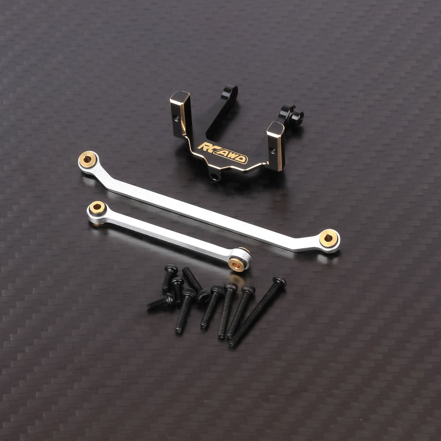 RCAWD Redcat 1/18 Ascent-18 With Silver Tie Rod RCAWD Redcat Ascent 18 Brass Servo Mount Set with Steering Linkages