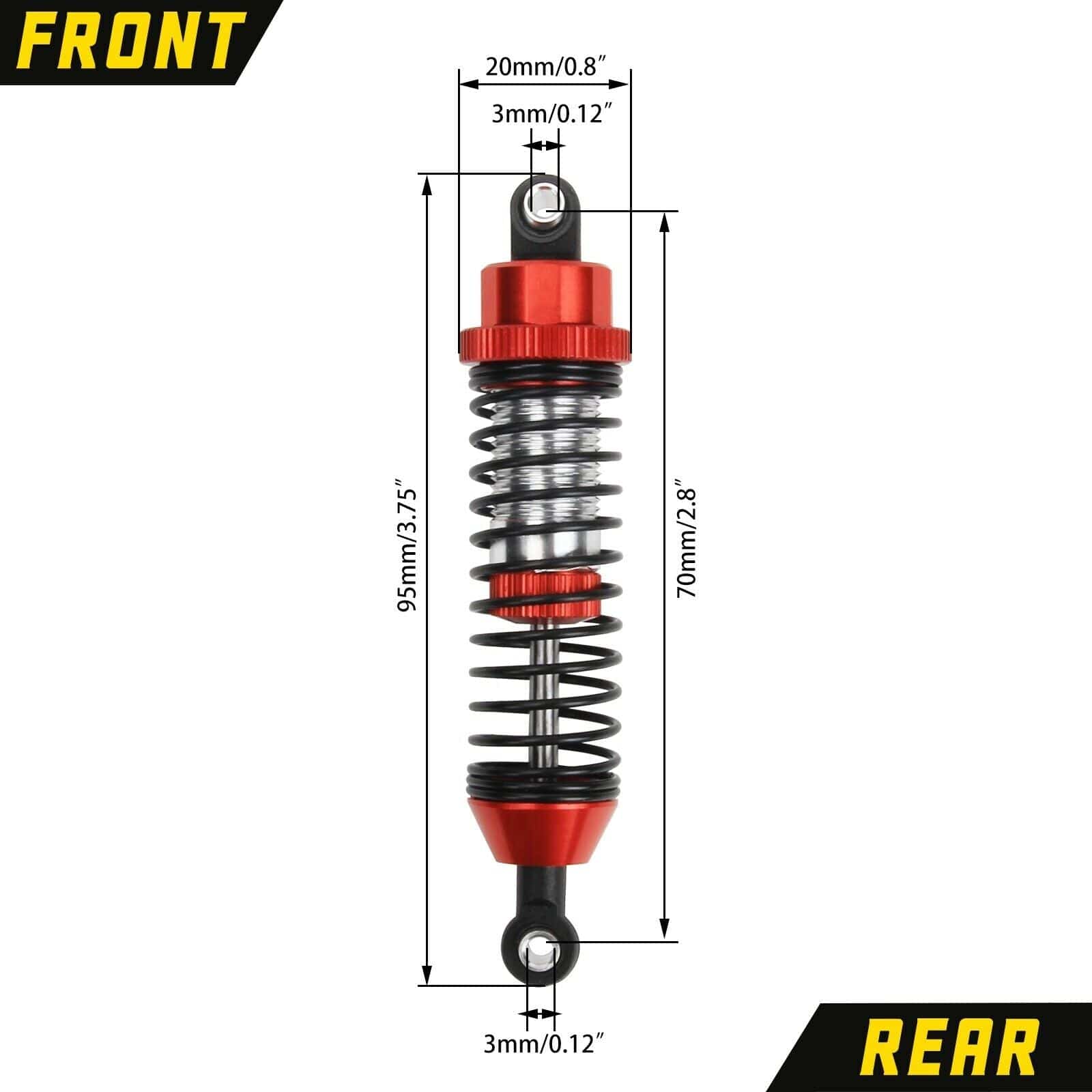 RCAWD REDCAT BlackoutSC RCAWD RedCat Blackout upgrades Shocks BS214-011