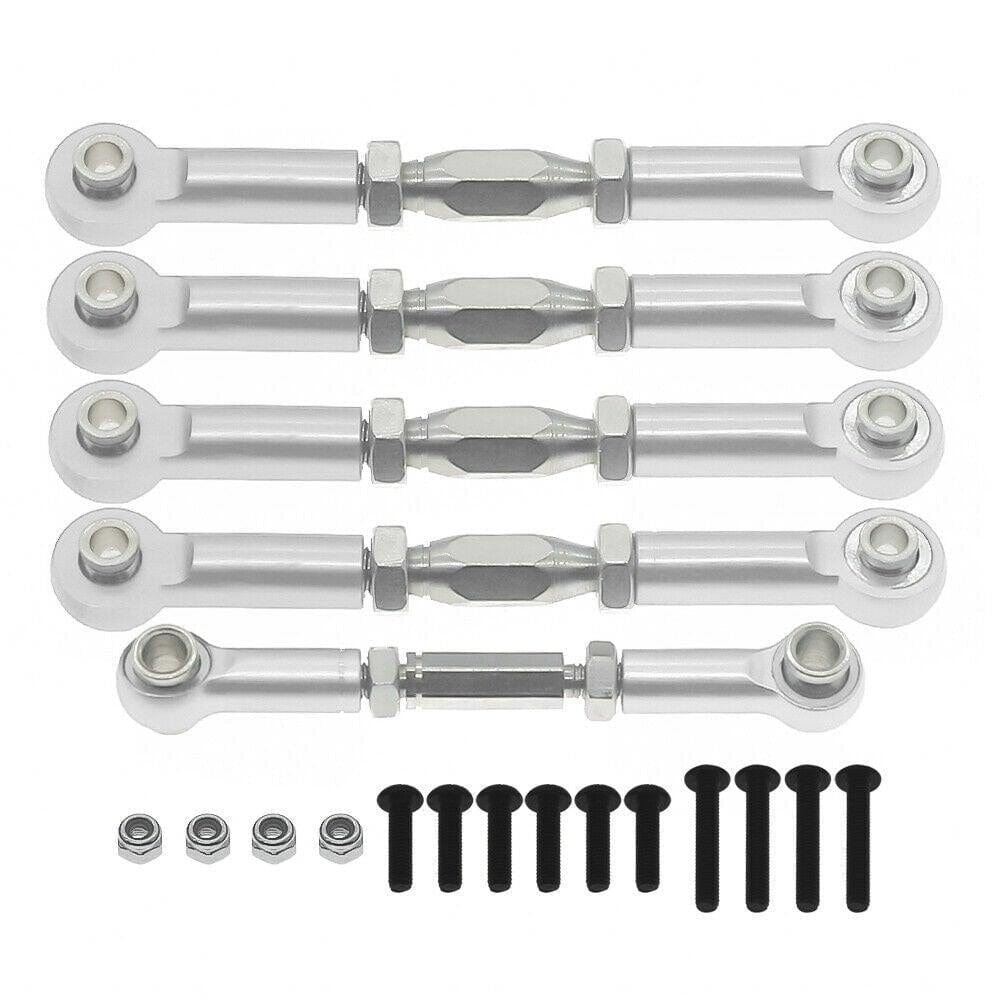 RCAWD REDCAT BlackoutSC Silver RCAWD RedCat Blackout upgrades alloy turnbuckles set