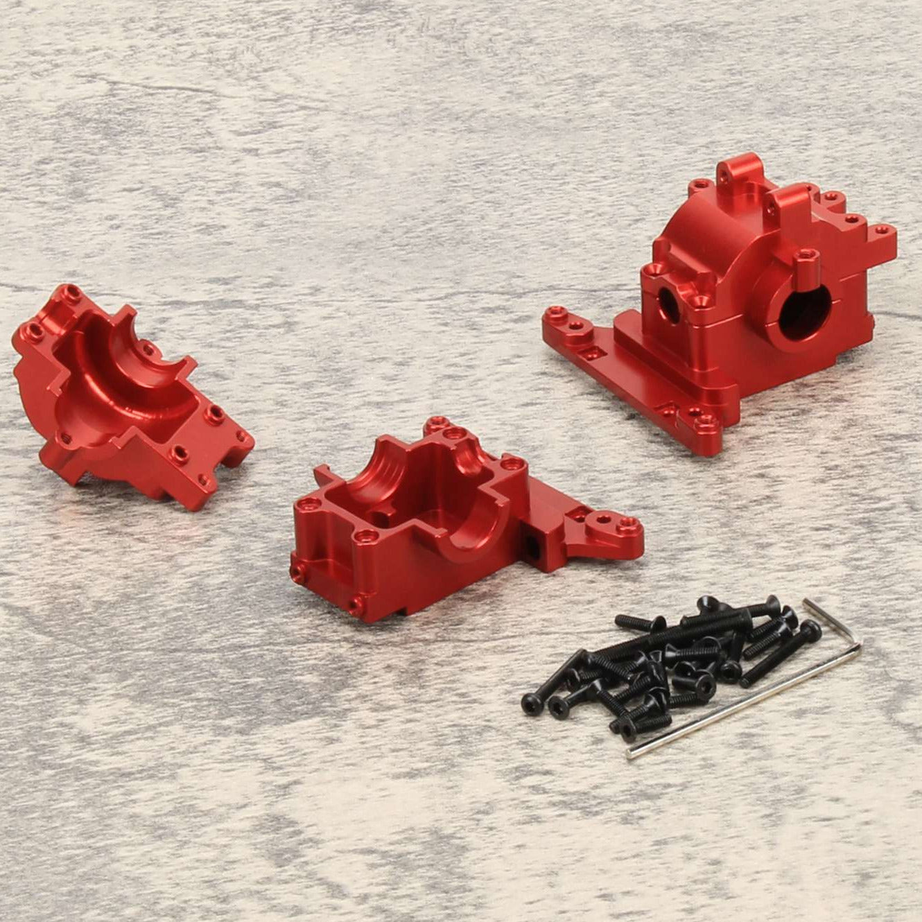 RCAWD REDCAT GEN8 Red / Two Set RCAWD Alloy Differential Housing for 1/18 Traxxas Upgrade Parts