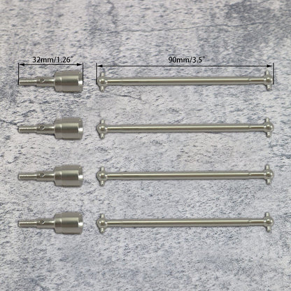 RCAWD Redcat Volcano Axles 89.6mm F/R Drive Shaft 4pcs - RCAWD