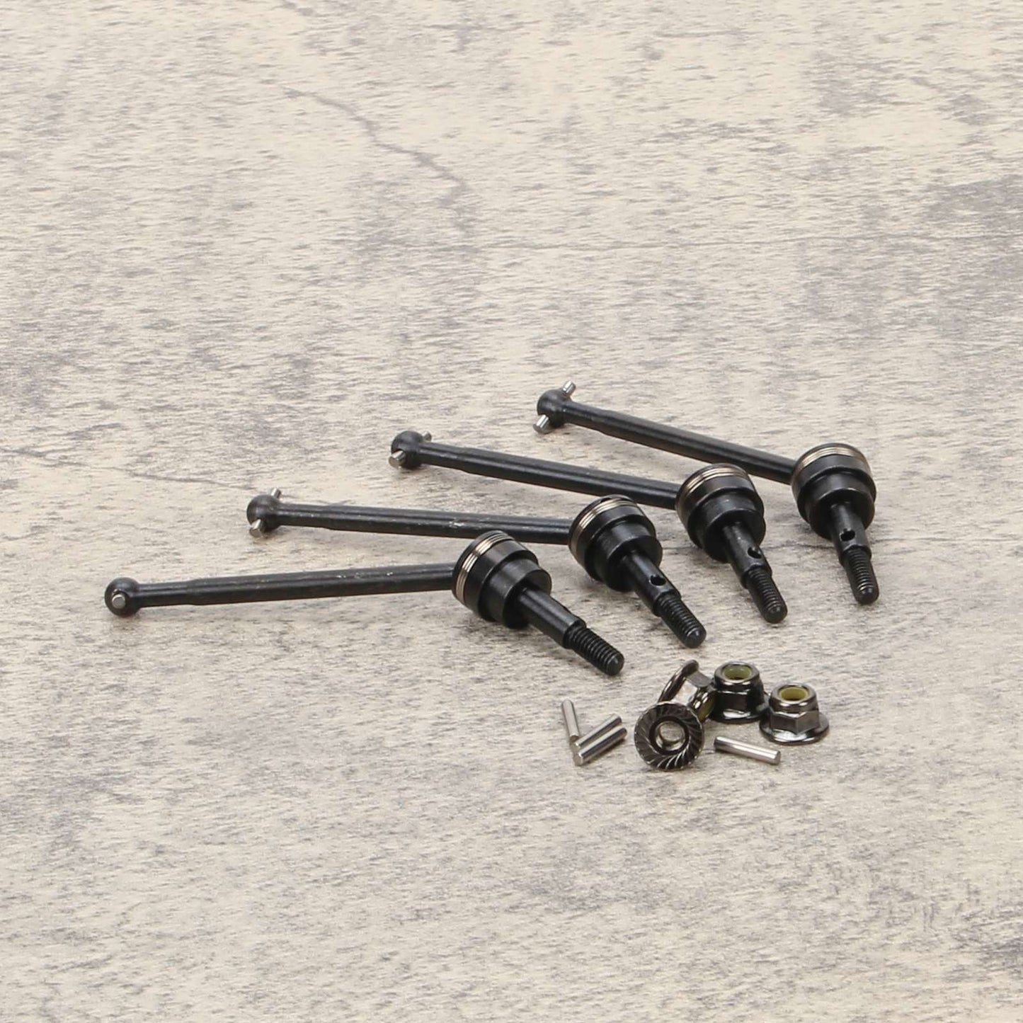 RCAWD REDCAT Volcano Black RCAWD Redcat Lightning STK Upgrades F/R CVD Driveshaft 4pcs for 1:10 Brushed Electric On Road Car