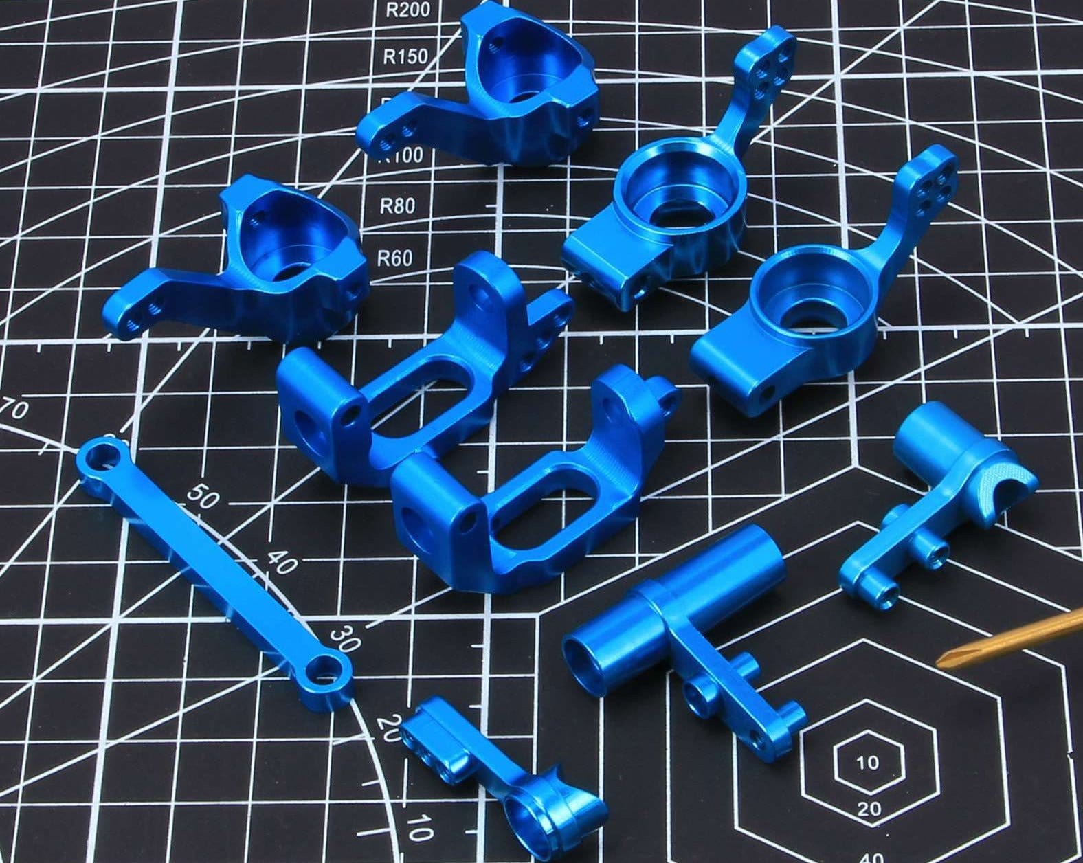 RCAWD Redcat Volcano Upgrades Aluminum F/R Steering Knuckles Hub
