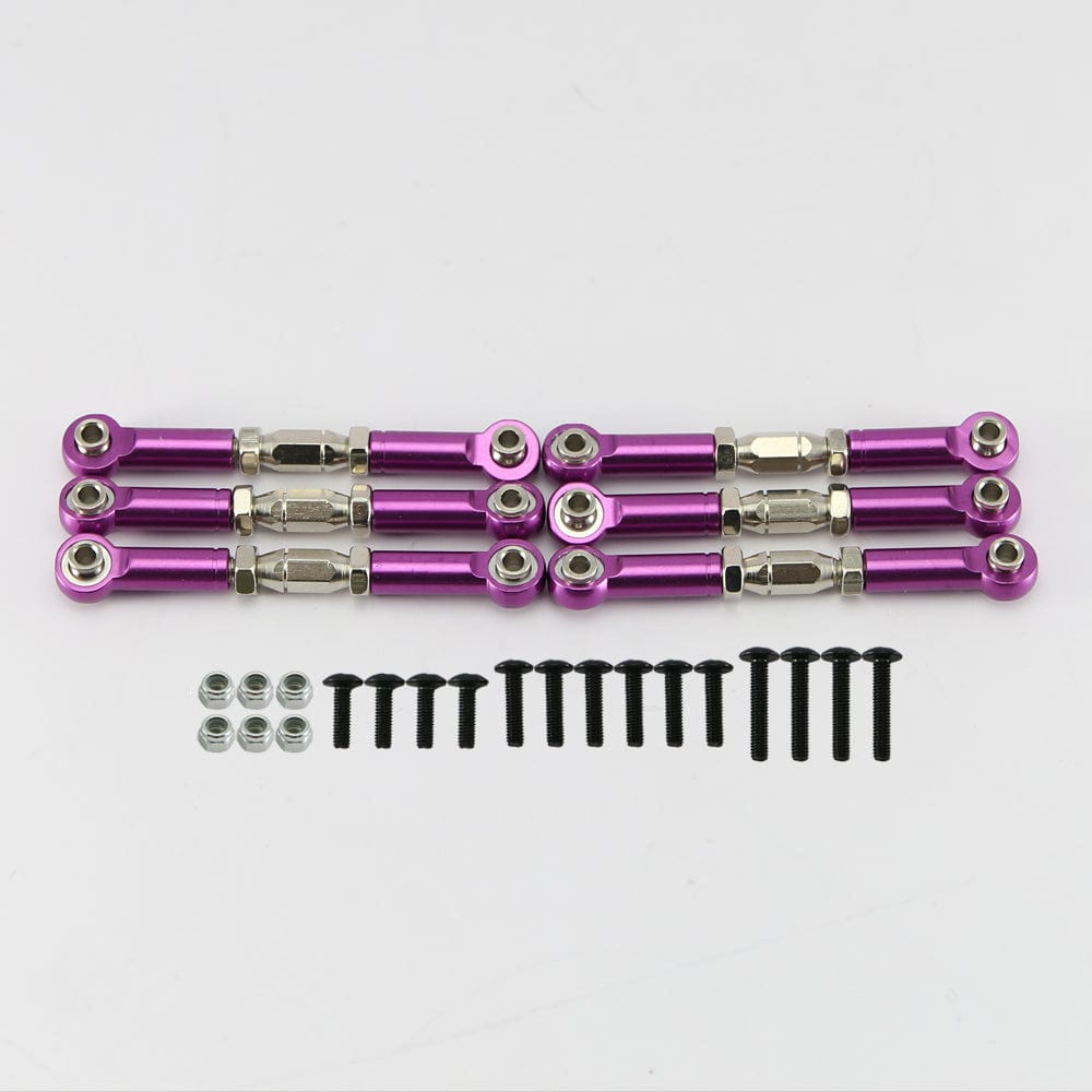 RCAWD REDCAT Volcano Purple RCAWD Volcano Upgrades 6pcs Steering Linkage Set