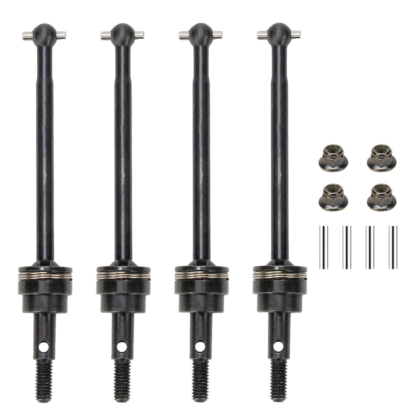 RCAWD REDCAT Volcano RCAWD Redcat Lightning STK Upgrades F/R CVD Driveshaft 4pcs for 1:10 Brushed Electric On Road Car