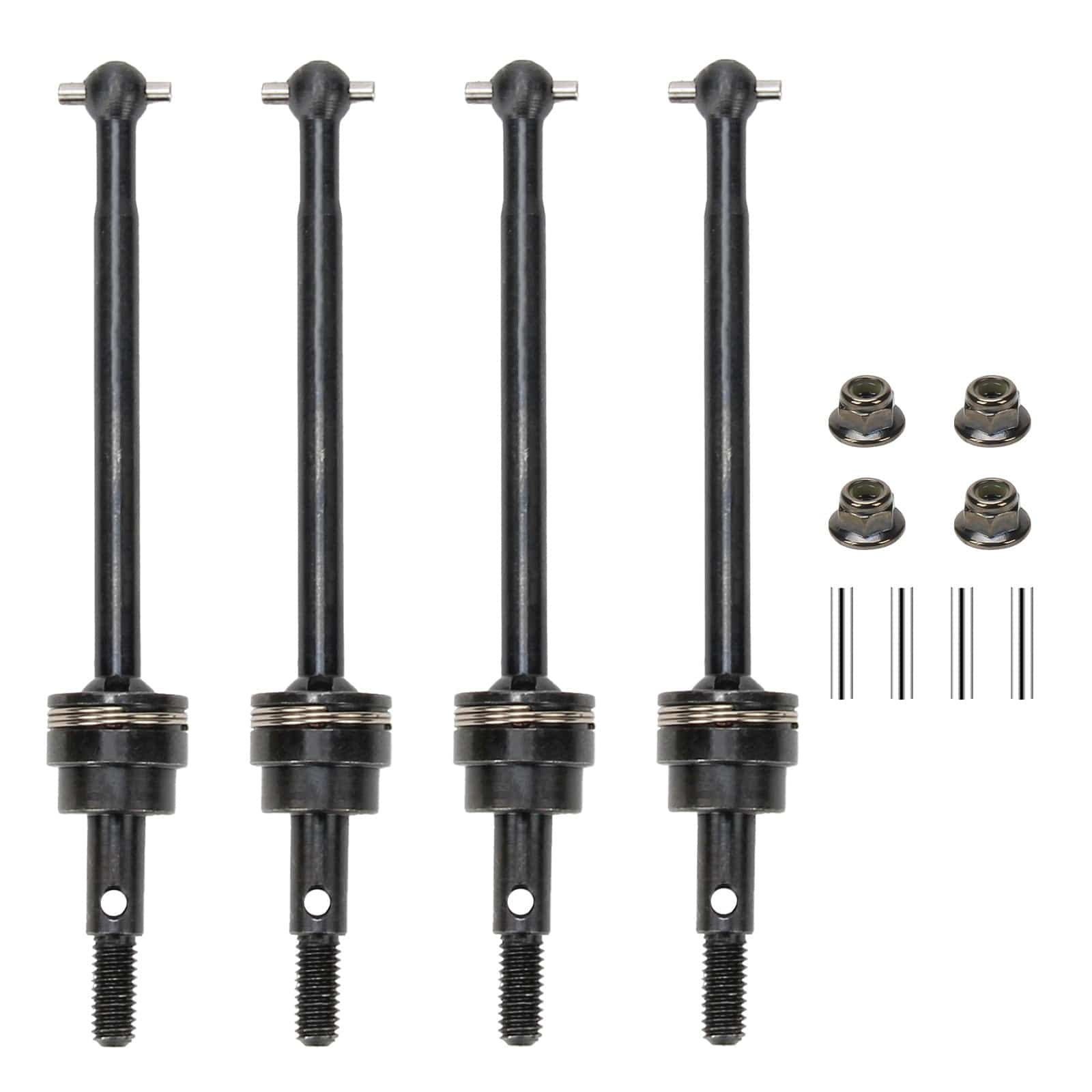 RCAWD REDCAT Volcano RCAWD Redcat Lightning STK Upgrades F/R CVD Driveshaft 4pcs for 1:10 Brushed Electric On Road Car