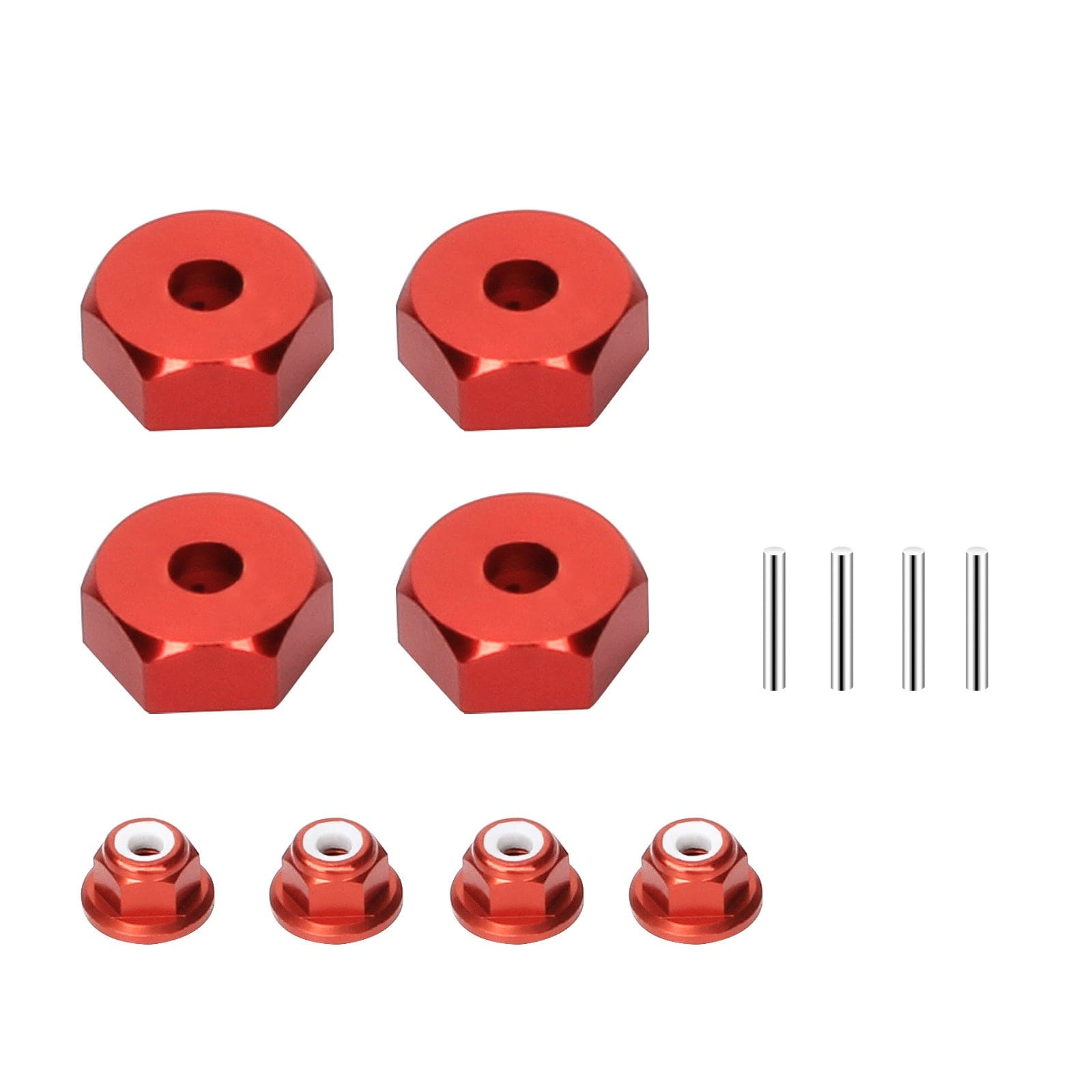 RCAWD REDCAT Volcano RCAWD RedCat Volcano Upgrades Aluminum 5mm Wheel Hex & M4 Lock Nuts 4pcs