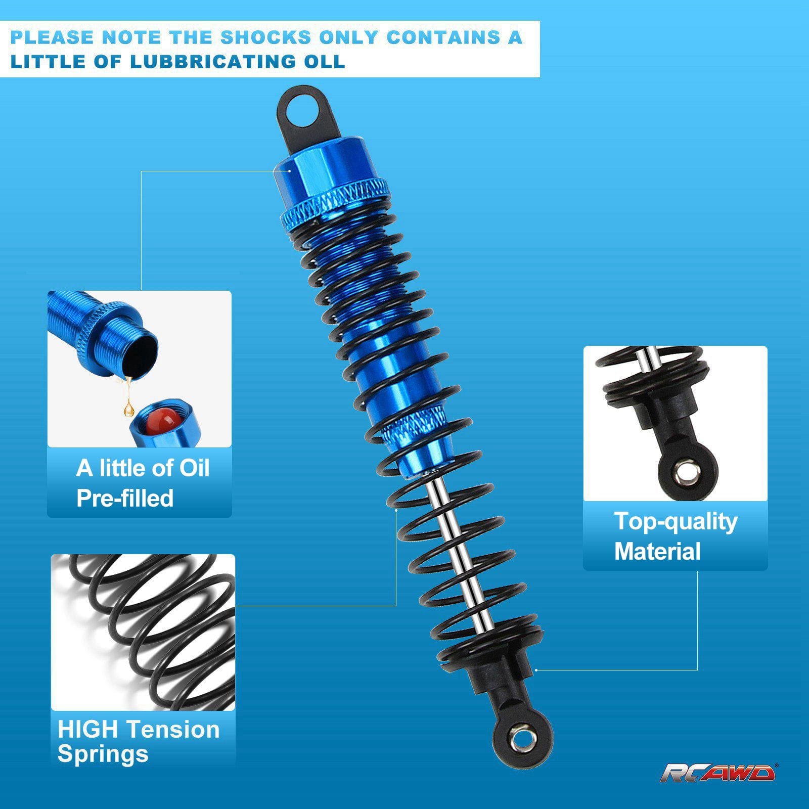 RCAWD RedCat Volcano Shocks 99mm 4pcs RCAWD RedCat Volcano Shocks 99mm 4pcs