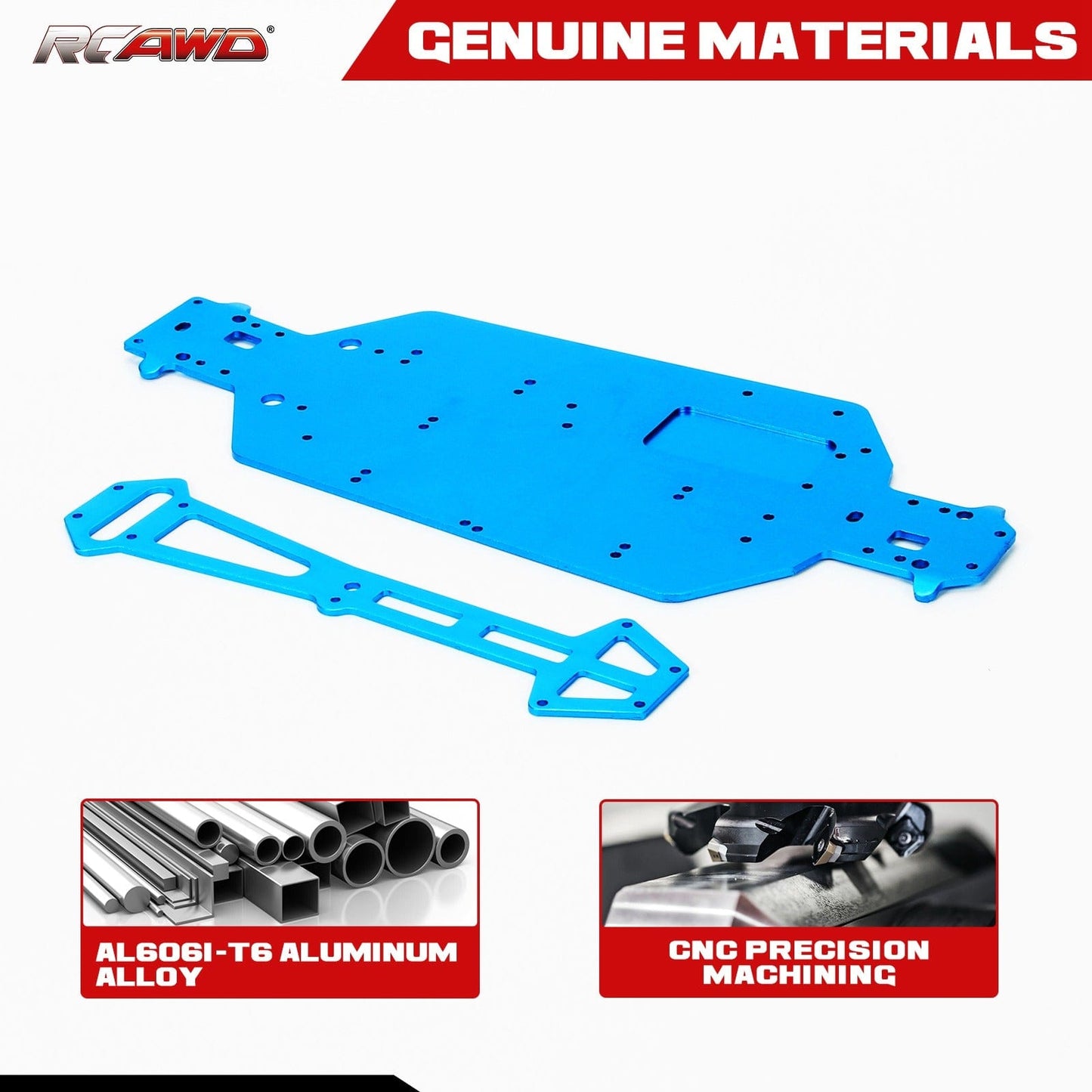 RCAWD REDCAT Volcano RCAWD Volcano Upgrades Aluminum Chassis Plate