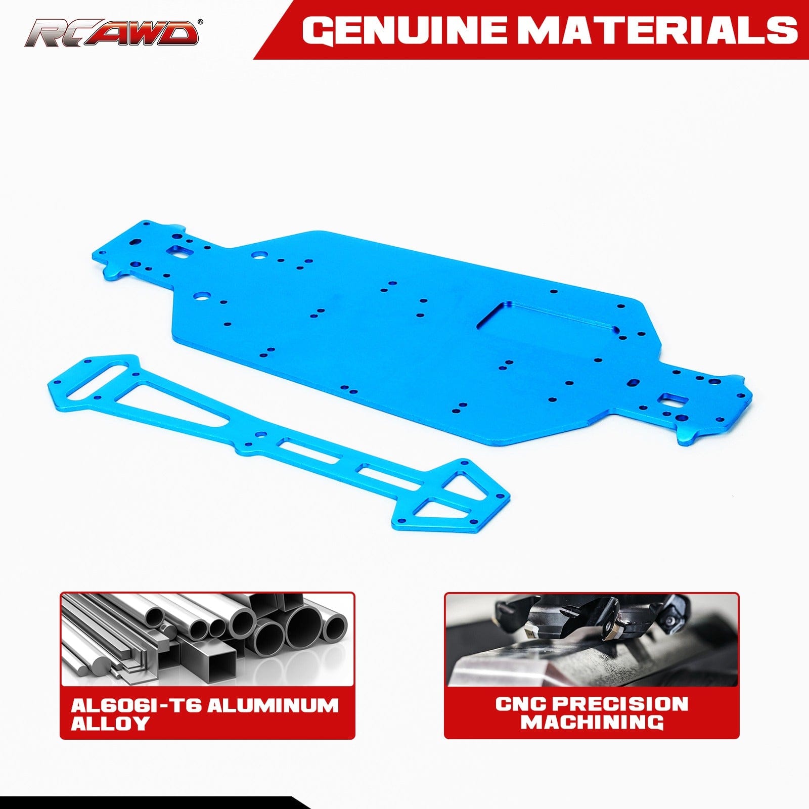 RCAWD REDCAT Volcano RCAWD Volcano Upgrades Aluminum Chassis Plate