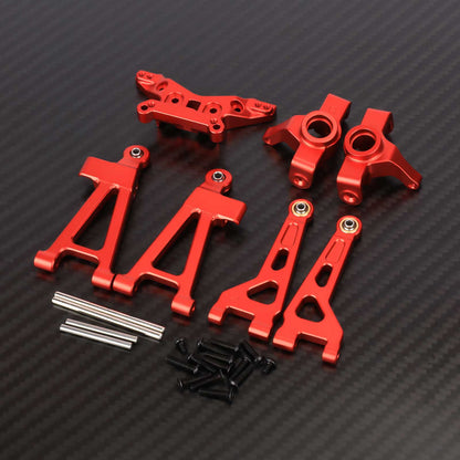RCAWD REDCAT Volcano Red RCAWD Redcat HAIBOXING HPI 1/16 Front Steering Knuckles Suspension Arms Set