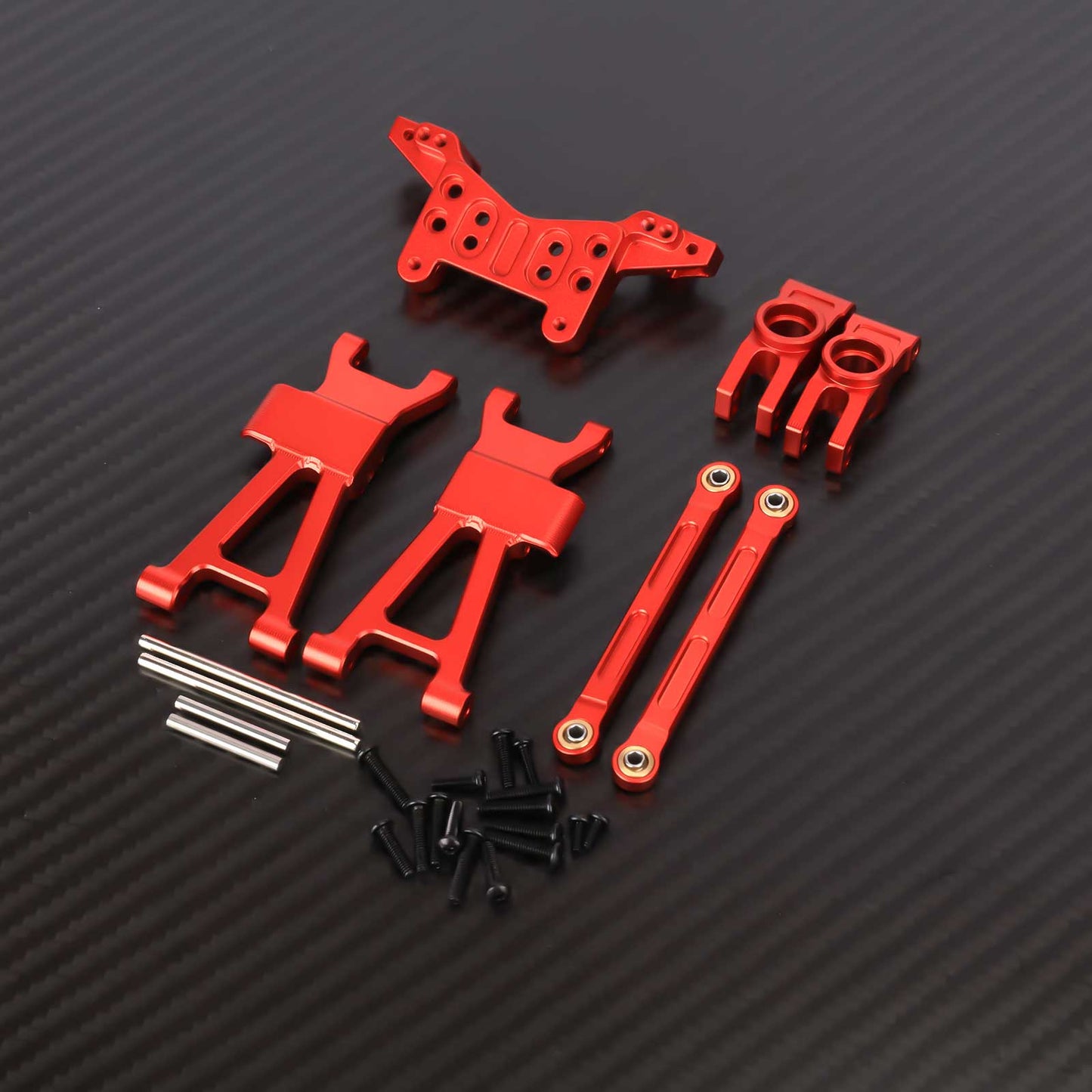 RCAWD REDCAT Volcano Red RCAWD Redcat HAIBOXING HPI 1/16 Rear Suspension Arms C-hub Set