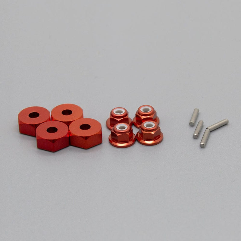 RCAWD REDCAT Volcano Red RCAWD RedCat Volcano Upgrades Aluminum 5mm Wheel Hex 4pcs & M4 Lock Nuts