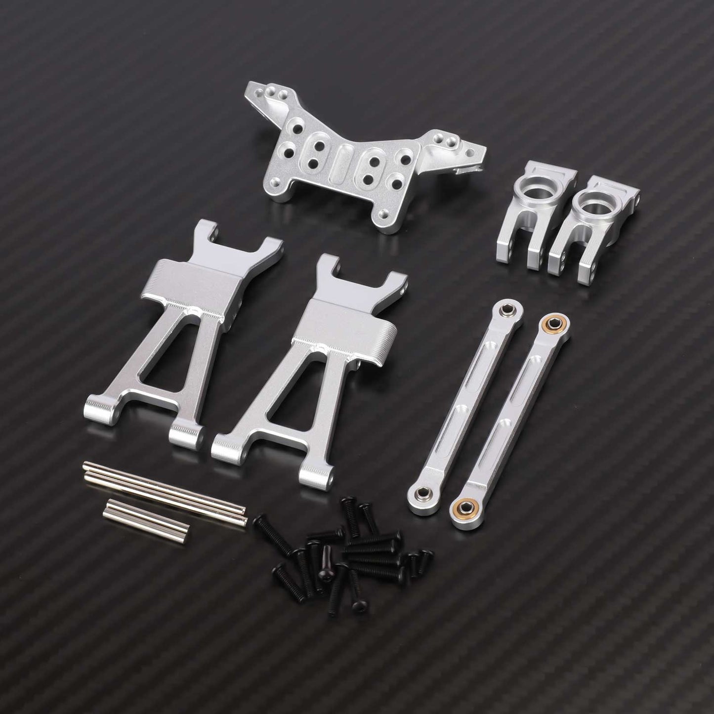 RCAWD REDCAT Volcano Silver RCAWD Redcat HAIBOXING HPI 1/16 Rear Suspension Arms C-hub Set