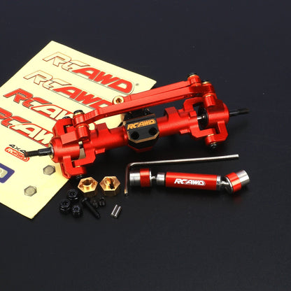 RCAWD RGT 1/24 Front portal axle / Red RCAWD RGT 1/24 RC Crawler upgrades Portal Axle with Center drive shaft