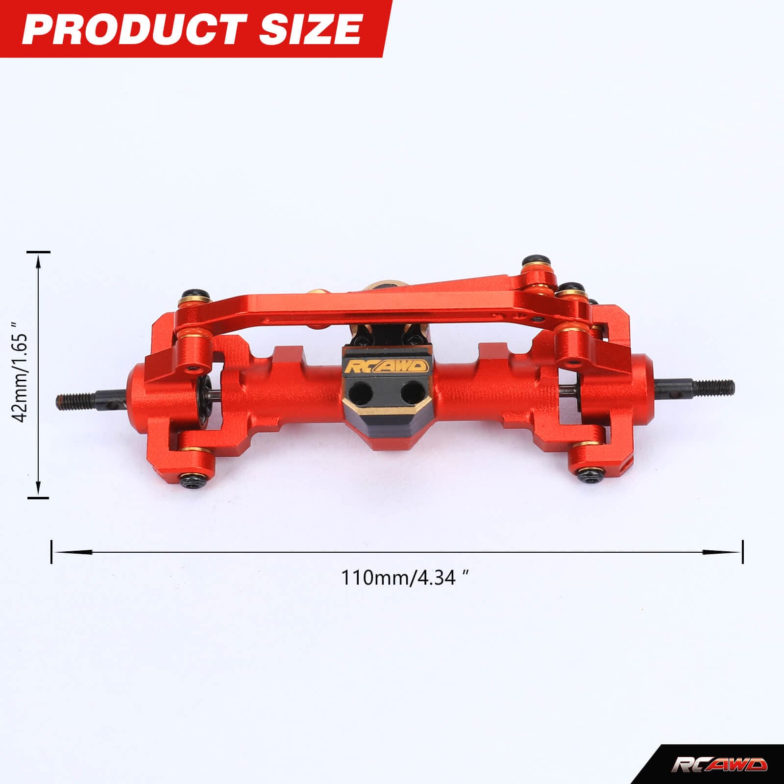 RCAWD RGT 1/24 RC Crawler upgrades Portal Axle with Center