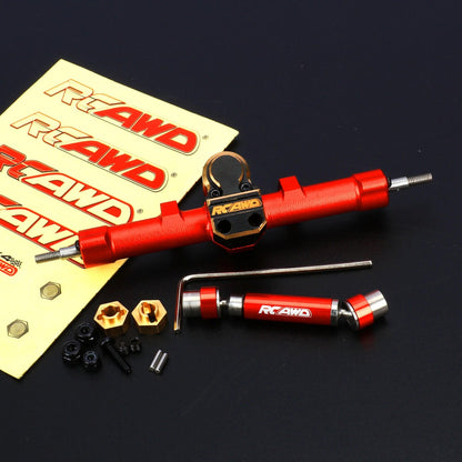 RCAWD RGT 1/24 Rear portal axle / Red RCAWD RGT 1/24 RC Crawler upgrades Portal Axle with Center drive shaft