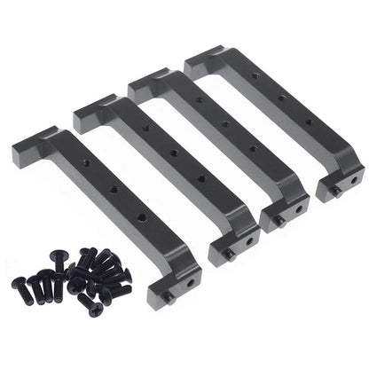 RCAWD RGT136100 Black RCAWD 4pcs alloy Chassis Brace for ECX 1/12 Barrage 1/18 Temper 1/10 RGT 136100 and FTX Outback crawler parts 680031