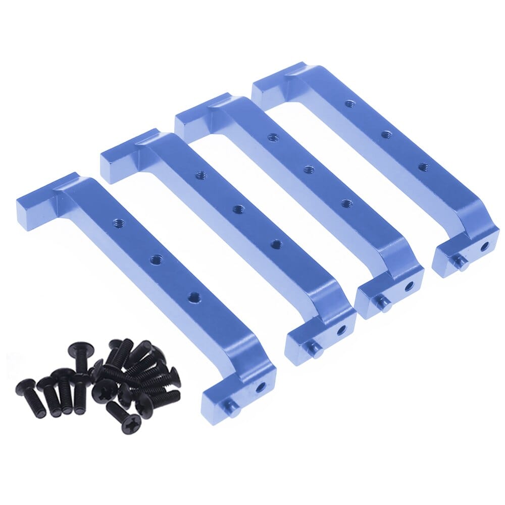 RCAWD RGT136100 Blue RCAWD 4pcs alloy Chassis Brace for ECX 1/12 Barrage 1/18 Temper 1/10 RGT 136100 and FTX Outback crawler parts 680031