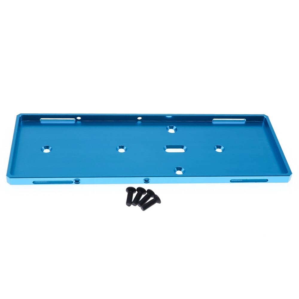 RCAWD RGT136100 Blue RCAWD RGT 136100 upgrade parts Alumium battery tray mount plate