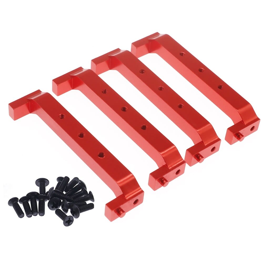 RCAWD RGT136100 Red RCAWD 4pcs alloy Chassis Brace for ECX 1/12 Barrage 1/18 Temper 1/10 RGT 136100 and FTX Outback crawler parts 680031