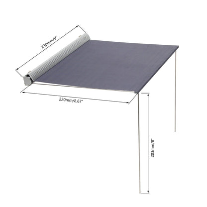 RCAWD Scale Retractable Awning for 1/10 RC Crawler - RCAWD