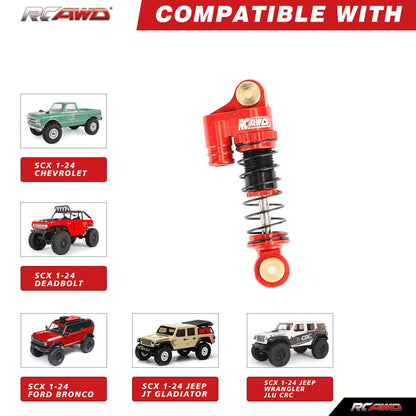 RCAWD SCX24 38mm Oil Filled Shock 4pcs - RCAWD