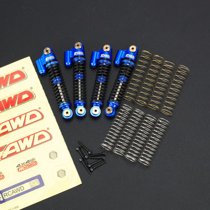 RCAWD SCX24 47mm Oil Filled Shocks Absorber with Extra Springs AXI2409R - RCAWD