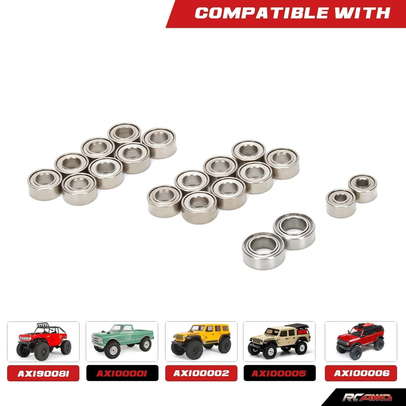 RCAWD SCX24 Ball Bearing full set - RCAWD