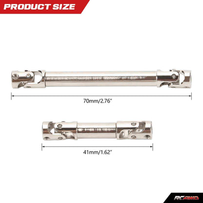 RCAWD SCX24 Gladiator #45 steel center Driveshaft Set SCX2498S - RCAWD