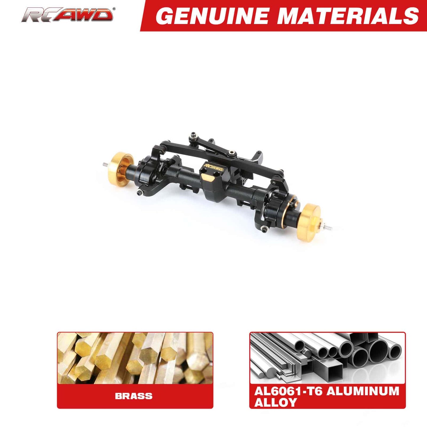 RCAWD SCX24 Portal Axle +6mm With 12T Gears - RCAWD