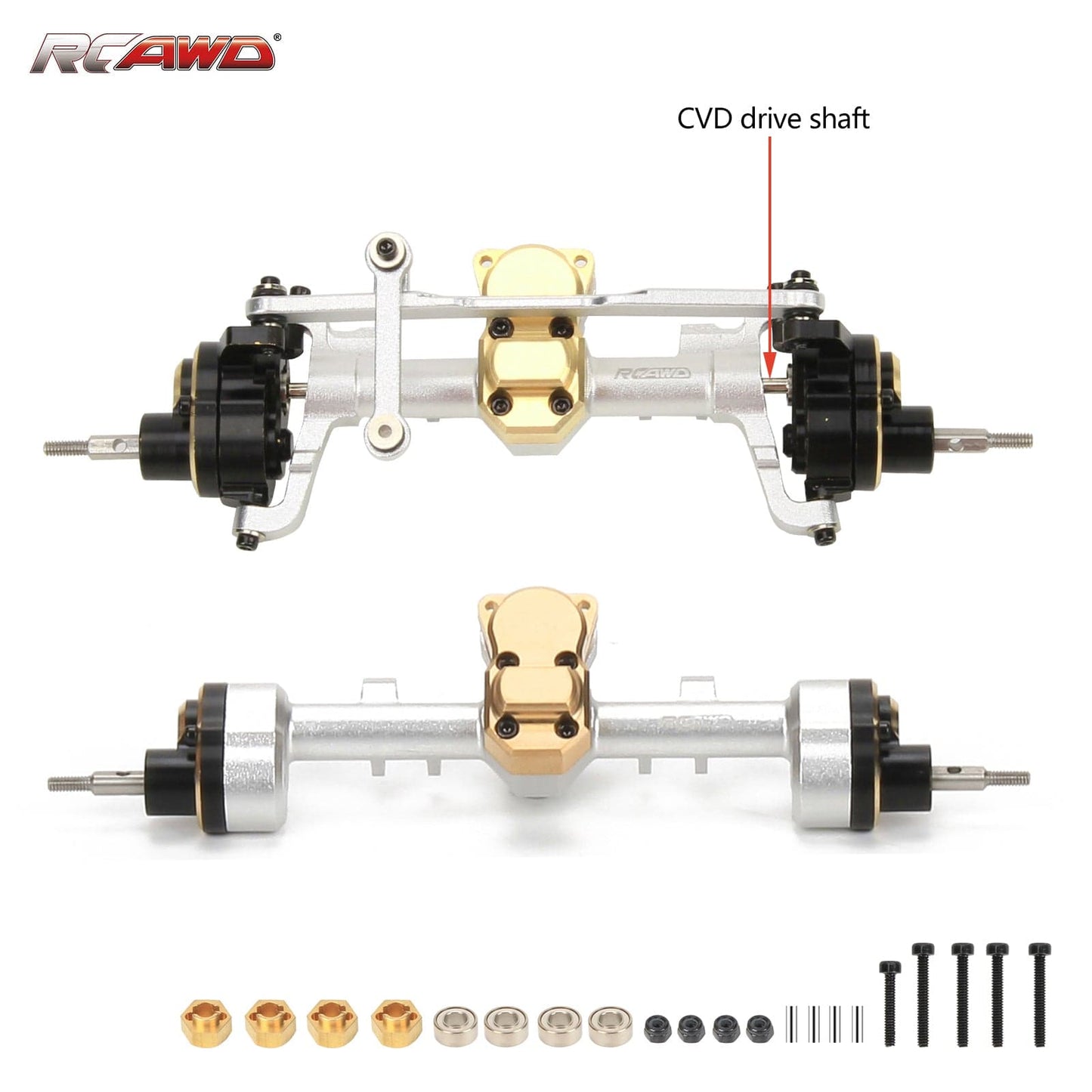 RCAWD SCX24 Portal Axles CVD edition Full Set Upgrade Parts - RCAWD
