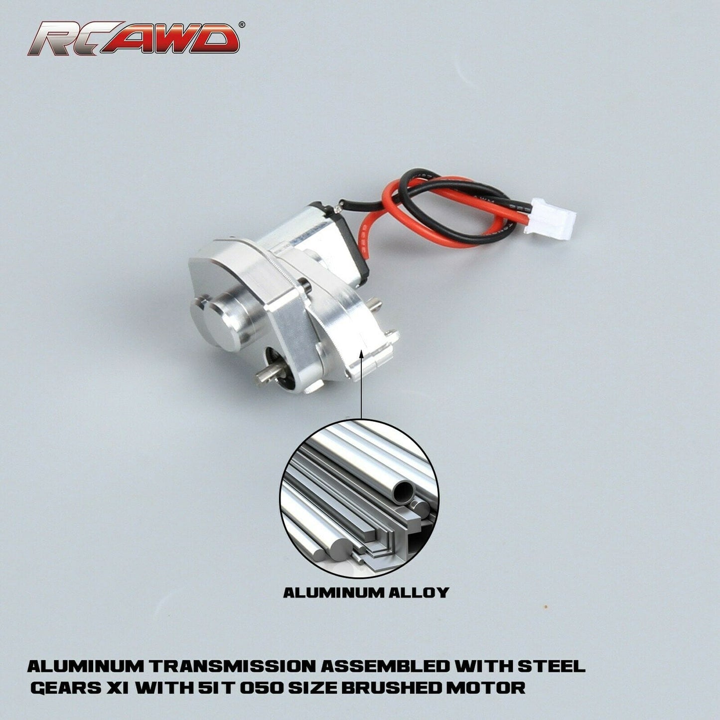 RCAWD SCX24 upgrade 030 55T Motor Full Metal Gearbox Assembled AXI31608 compatiable with AX24 - RCAWD