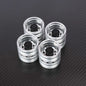 RCAWD Tamiya 1/14 Tractor Truck Series Black RCAWD Tamiya Tractor Truck Rear Wheel Rims 4PCS
