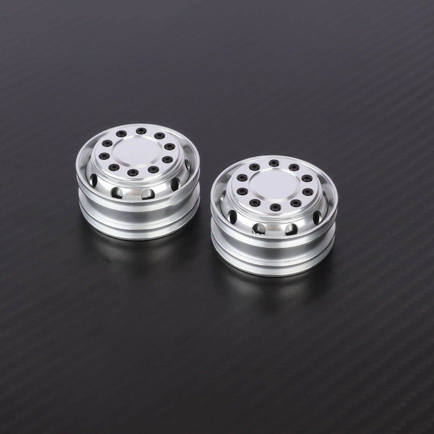 RCAWD Tamiya 1/14 Tractor Truck Series H12 Hex hub RCAWD Tamiya Tractor Truck Front Beadlock Wheel Rims 2PCS