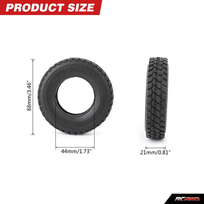 RCAWD Tamiya 1/14 Tractor Truck Series RCAWD 88MM 86MM 84MM Rubber Tires for Tamiya 1/14 Tractor Truck Series Upgrade Parts