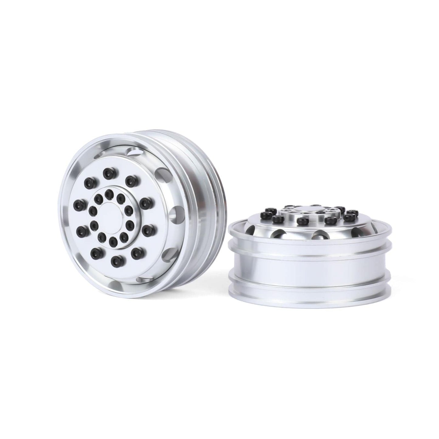 RCAWD Tamiya 1/14 Tractor Truck Series RCAWD Tamiya Tractor Truck Bearing Front Beadlock Wheel Rims 2PCS
