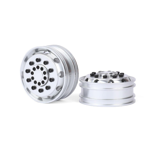 RCAWD Tamiya 1/14 Tractor Truck Series RCAWD Tamiya Tractor Truck Bearing Front Beadlock Wheel Rims 2PCS